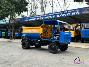 máy trộn bê tông tự hành bồn ngang