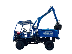 Máy trộn bê tông tự cấp liệu 9 bao 2 cầu