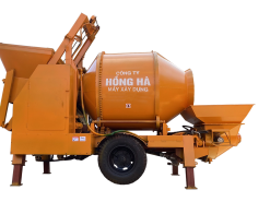 Máy bơm trộn bê tông 2 chức năng Diesel HBT20-350-65D