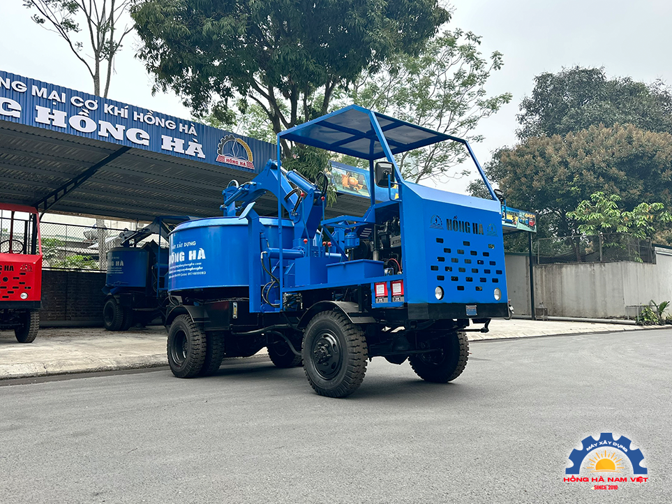 Máy trộn bê tông tự cấp liệu 15 bao 2 cầu - Ảnh 7