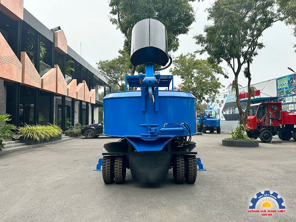 Máy trộn bê tông tự cấp liệu 15 bao 2 cầu - Ảnh 8