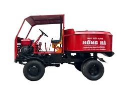 Máy trộn bê tông tự hành 12 bao 2 cầu phanh dầu