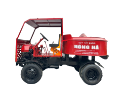 Máy trộn bê tông tự hành 12 bao 2 cầu cao cấp