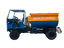 Máy trộn bê tông tự hành bồn ngang 18 bao