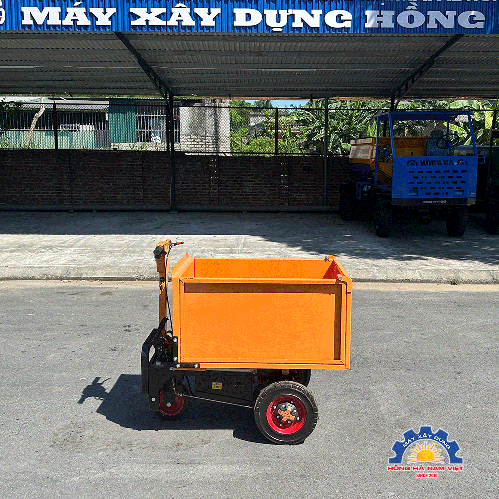 Xe rùa điện mini thùng vuông 1M Hồng Hà - 02
