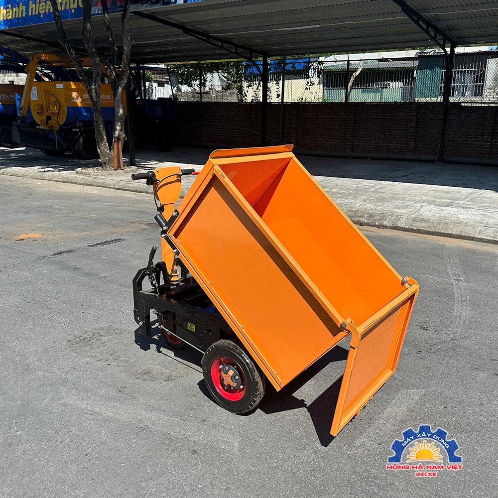Xe rùa điện mini thùng vuông 1M Hồng Hà - 04