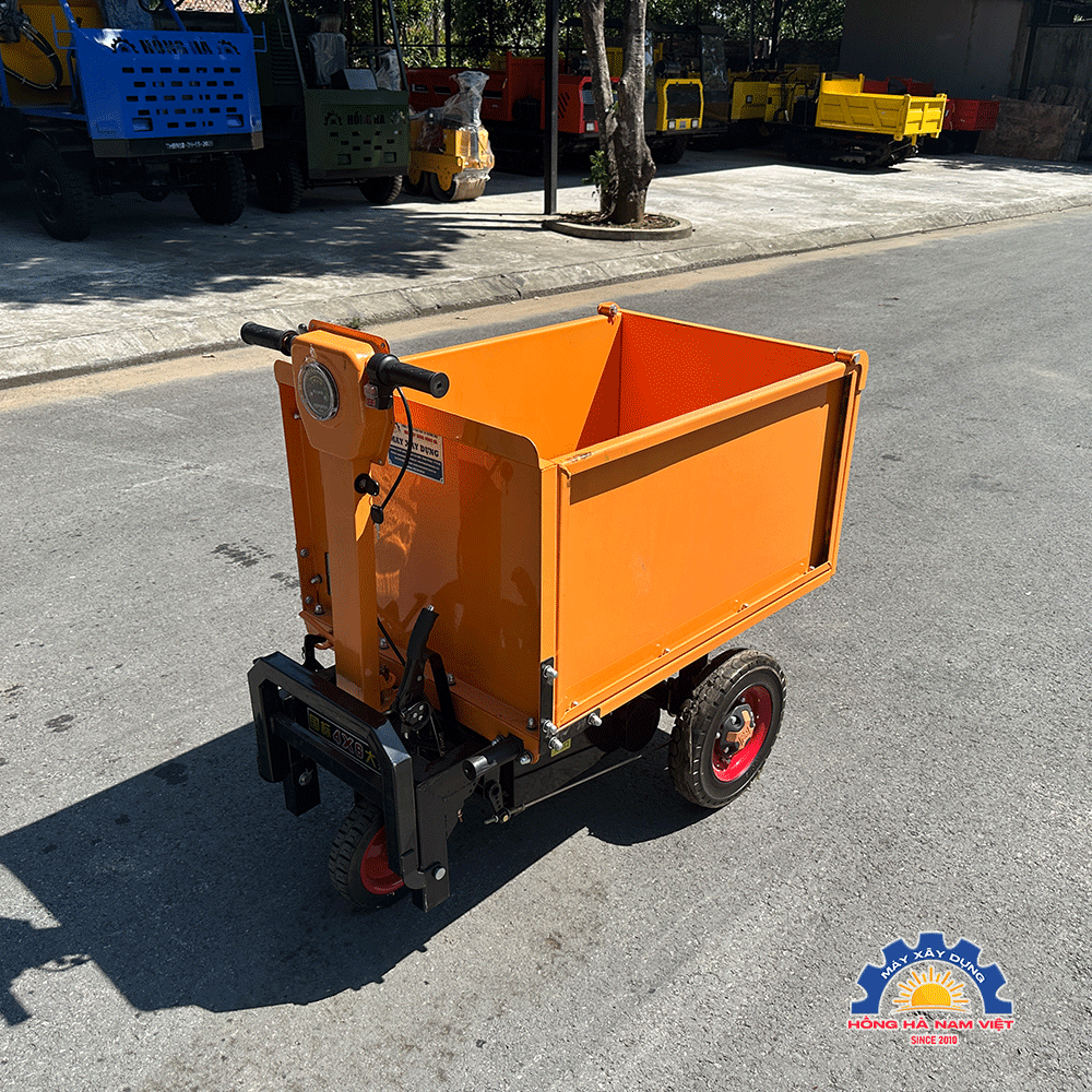 Xe rùa điện mini thùng vuông 1M Hồng Hà - 06